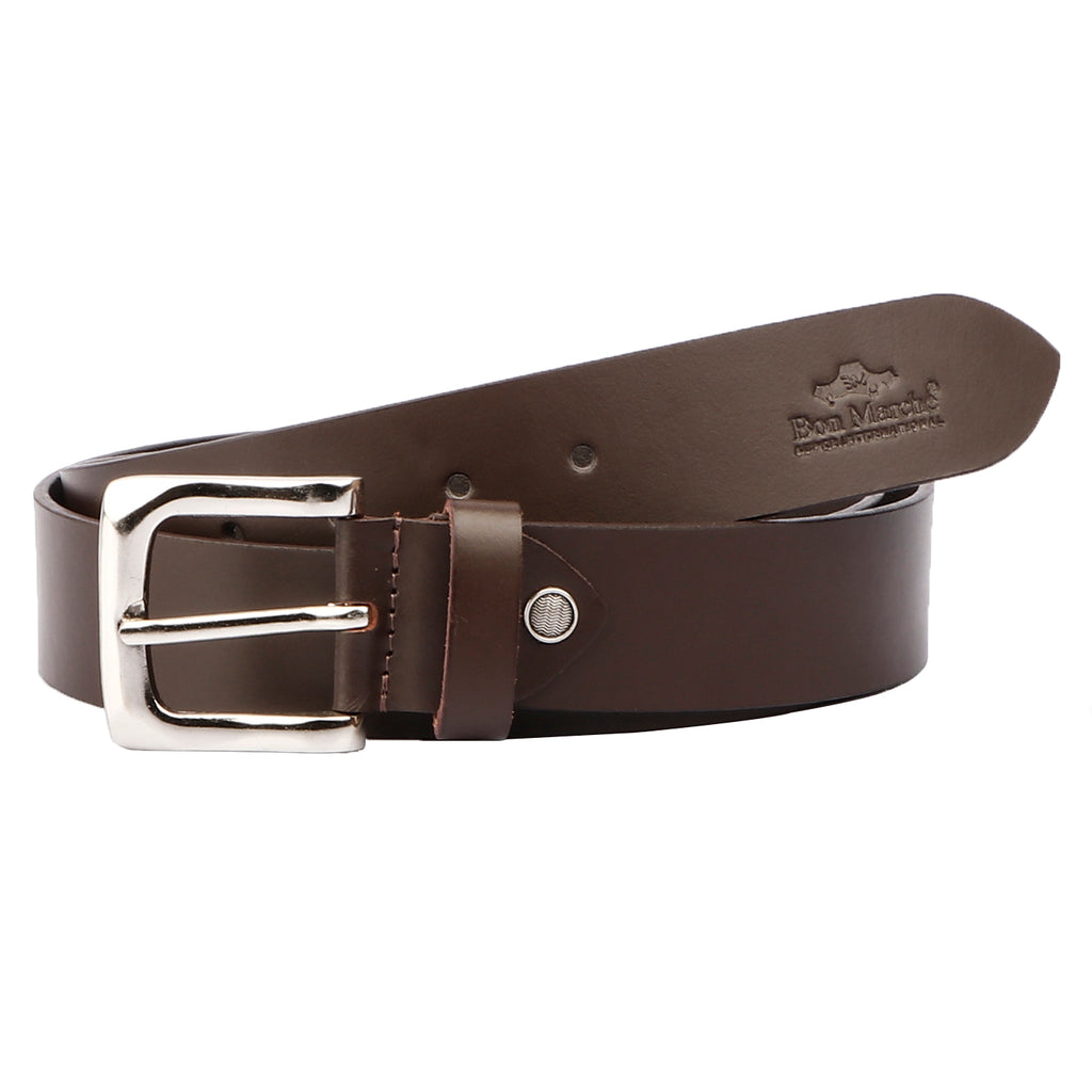 Leather Belt for Men - Brown