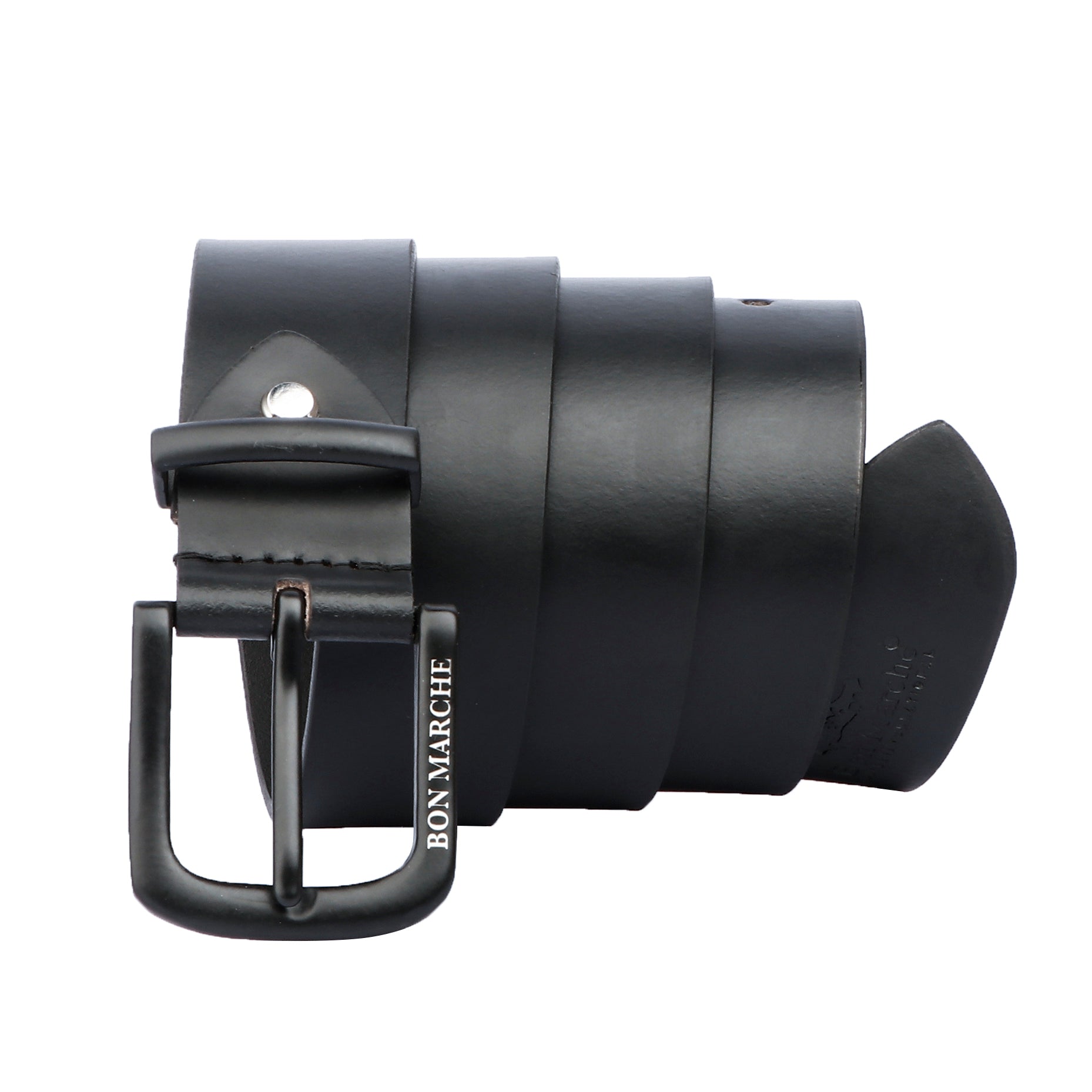 Leather Belt for Men - Black