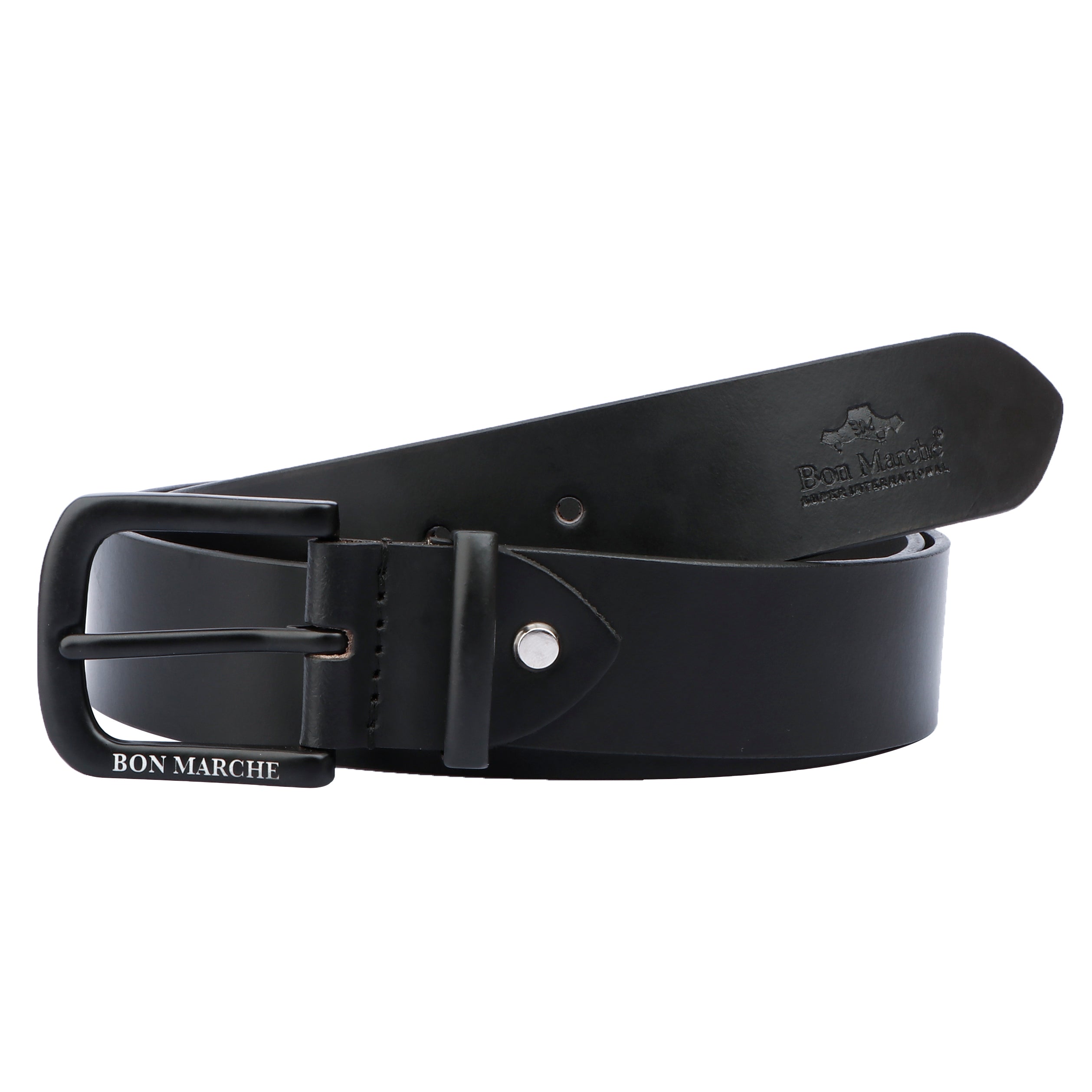 Leather Belt for Men - Black