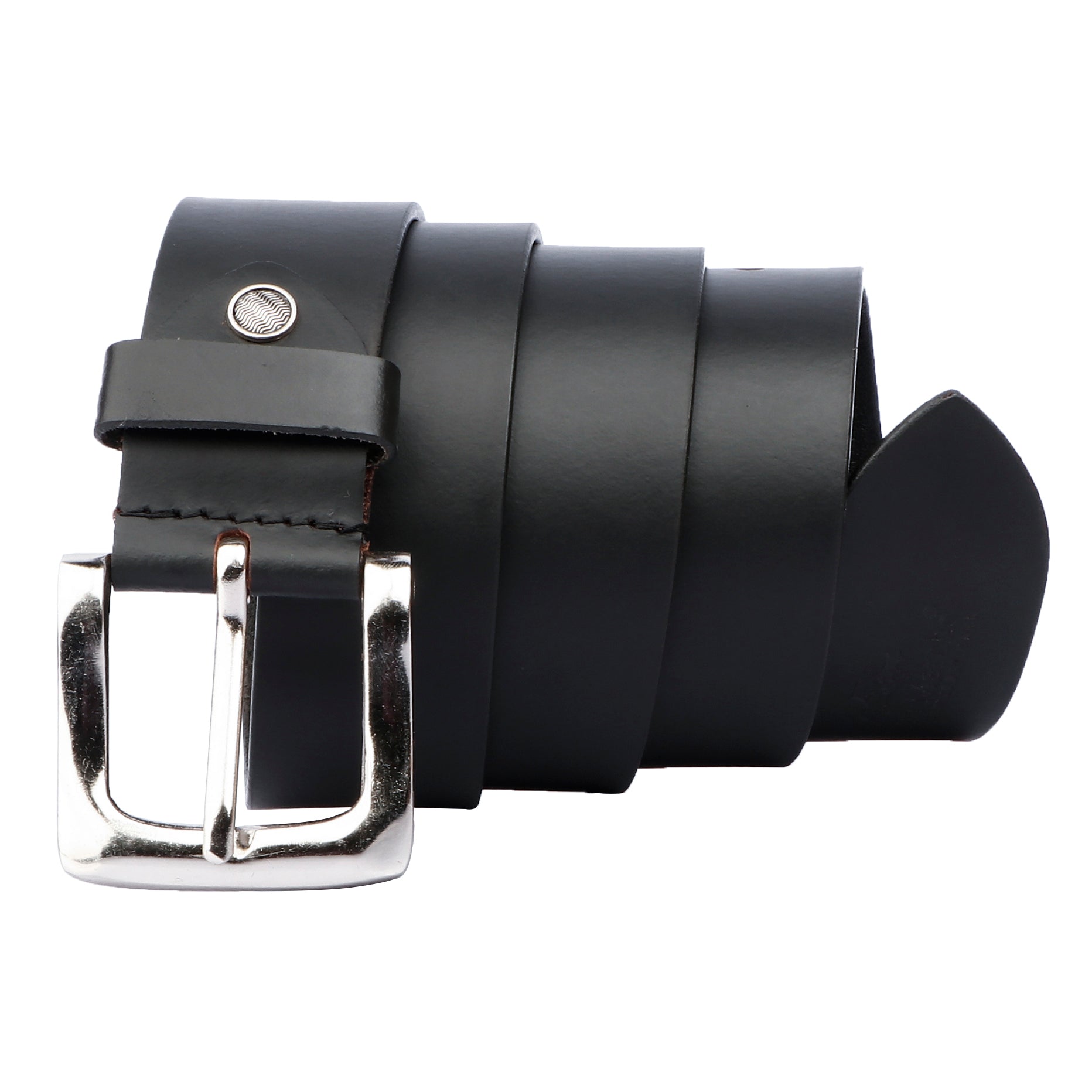Leather Belt for Men - Black