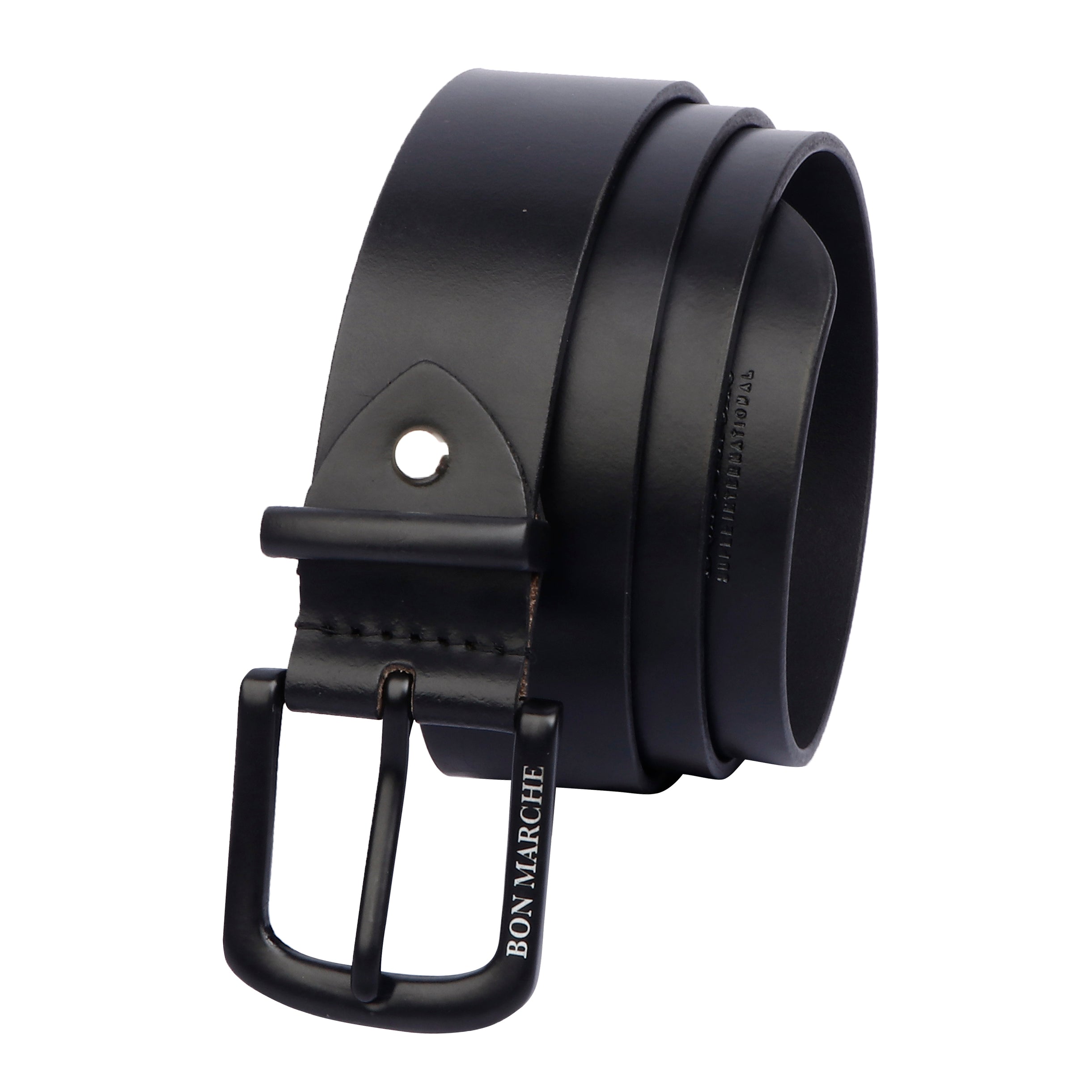 Leather Belt for Men - Black