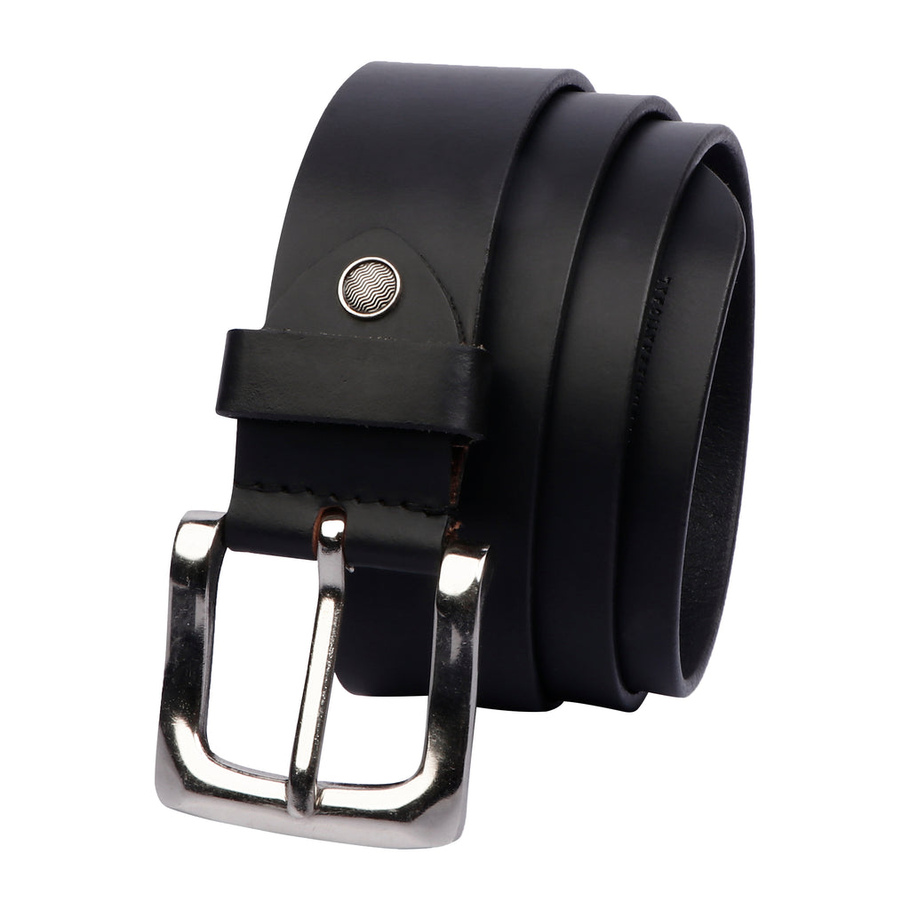 Leather Belt for Men - Black