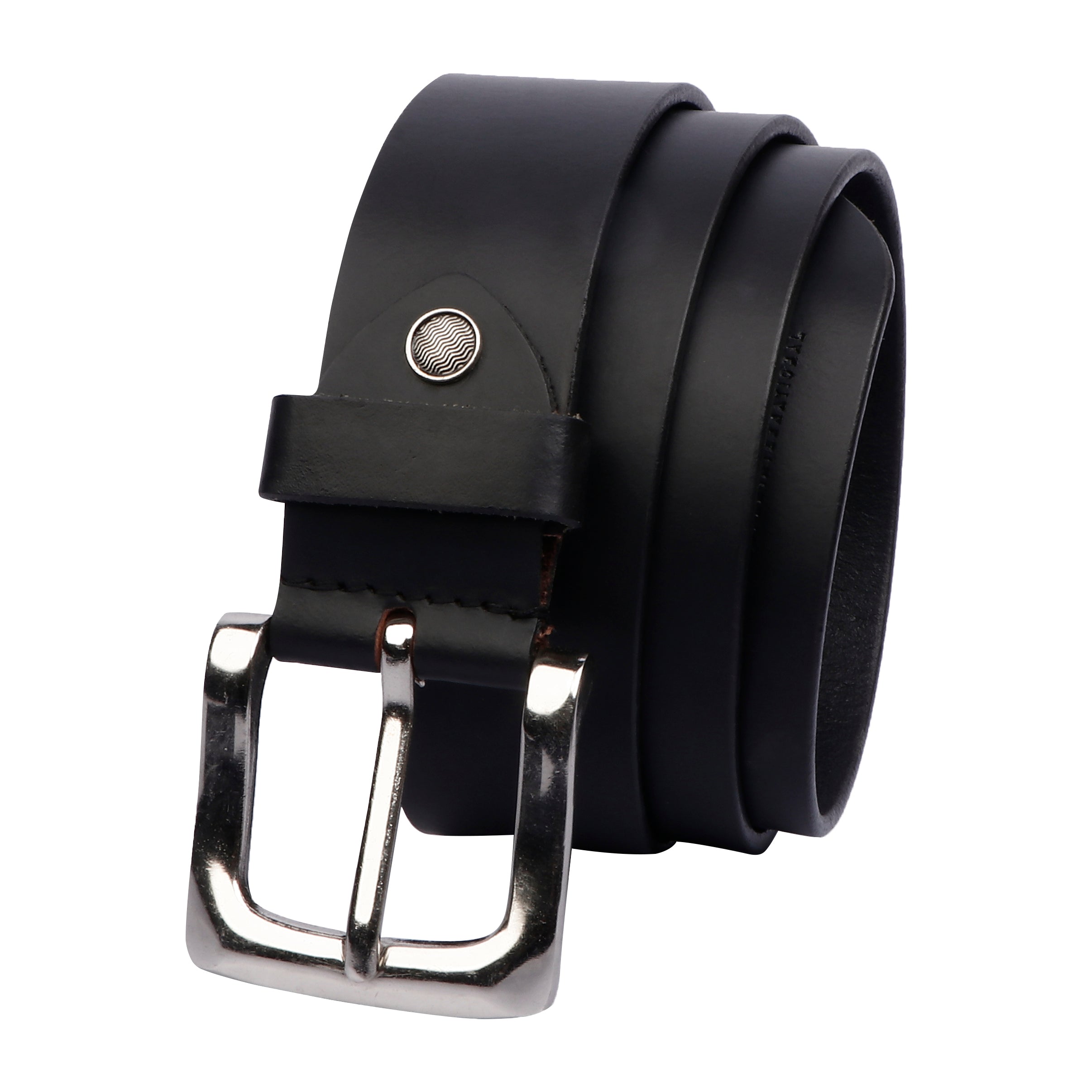 Leather Belt for Men - Black